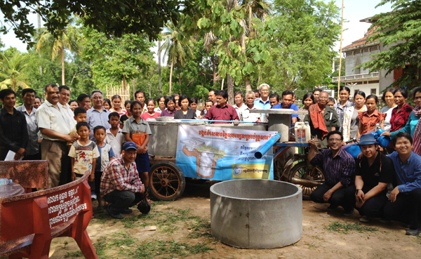 23 MAY 2012 - Nepal delegation visits WaterSHED's sanitation marketing project in Kampong Cham Province, Cambodia